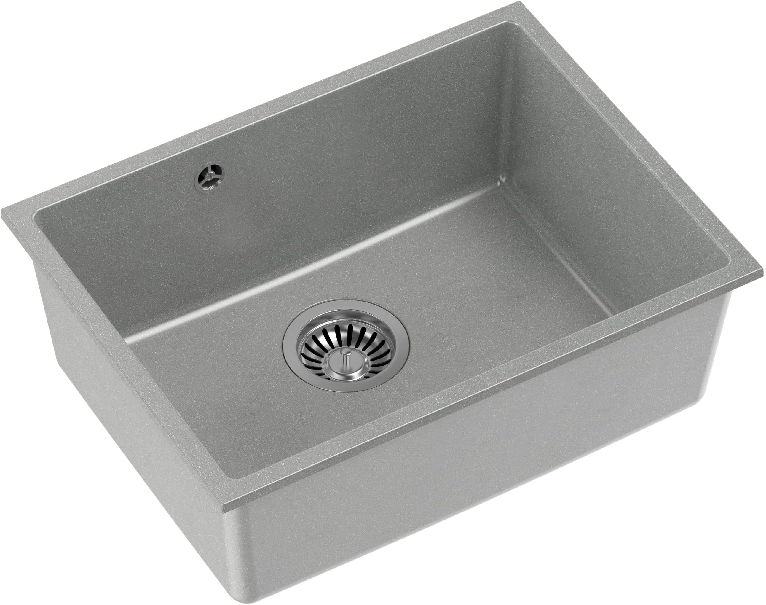 Quadron Alec 50 zlewozmywak 53,5x40 cm GraniteQ silver stone HQA5340SZK