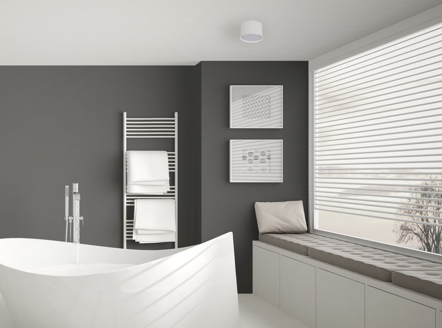 Light Prestige Kendal lampa podsufitowa 1x6W LED biała LP-6331/1CIP54WH - Wysyłka w 24h