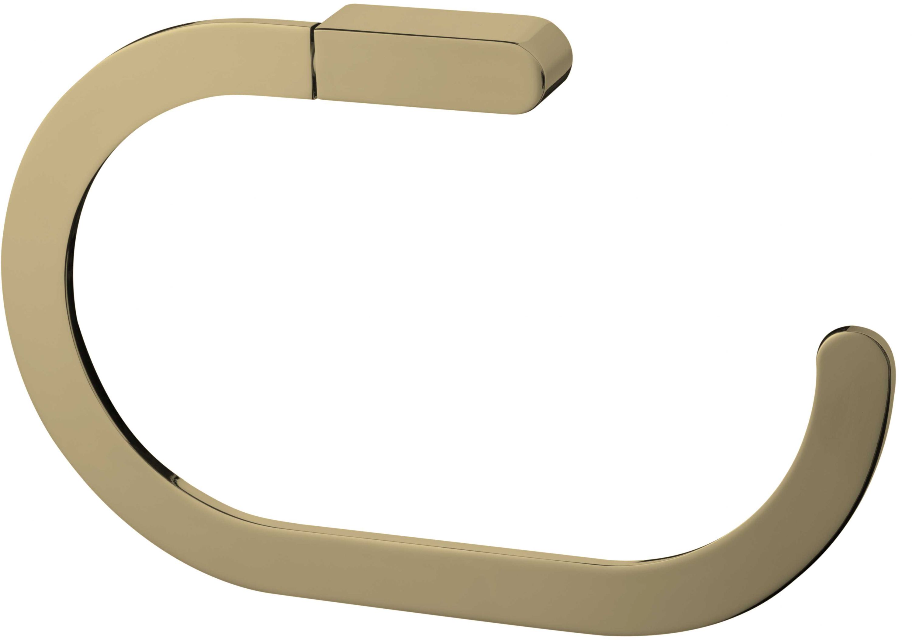 Bisk Nature wieszak na ręcznik ścienny złoty 07951 - Wysyłka w 24h