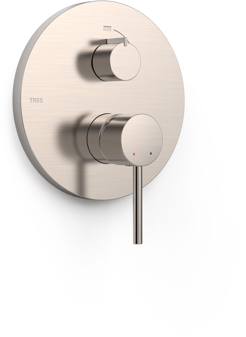 Tres Study bateria wannowo-prysznicowa podtynkowa stal 26228110AC