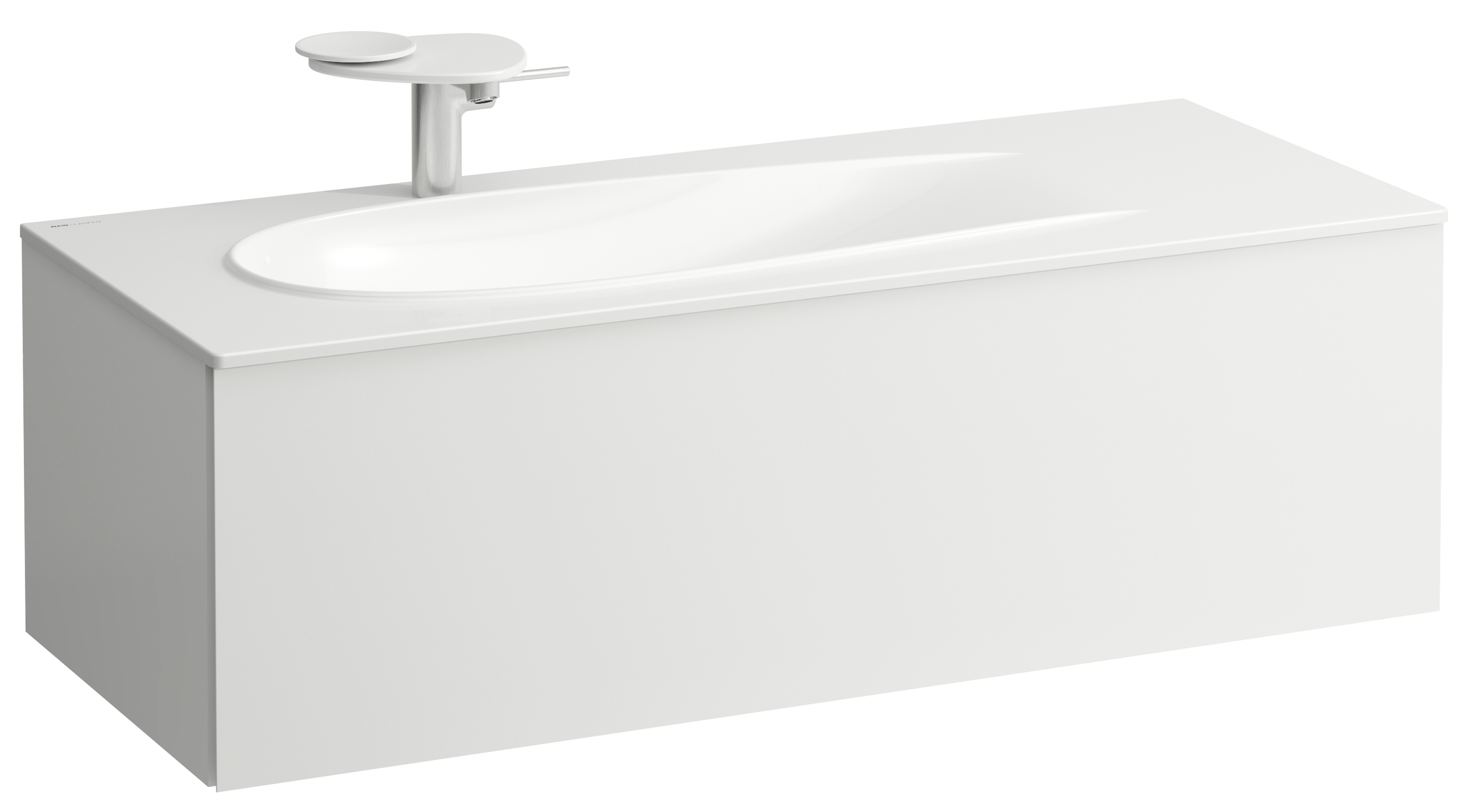 Laufen Il Bagno Alessi szafka 120 cm podumywalkowa wisząca lewa biały mat H4304410972601