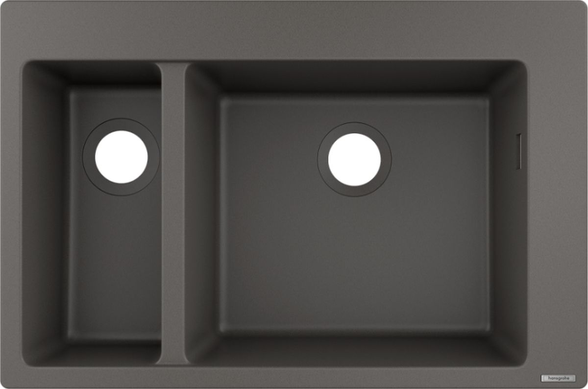 Hansgrohe S51 S510-F635 zlewozmywak granitowy 77x51 cm kamienna szarość 43315290