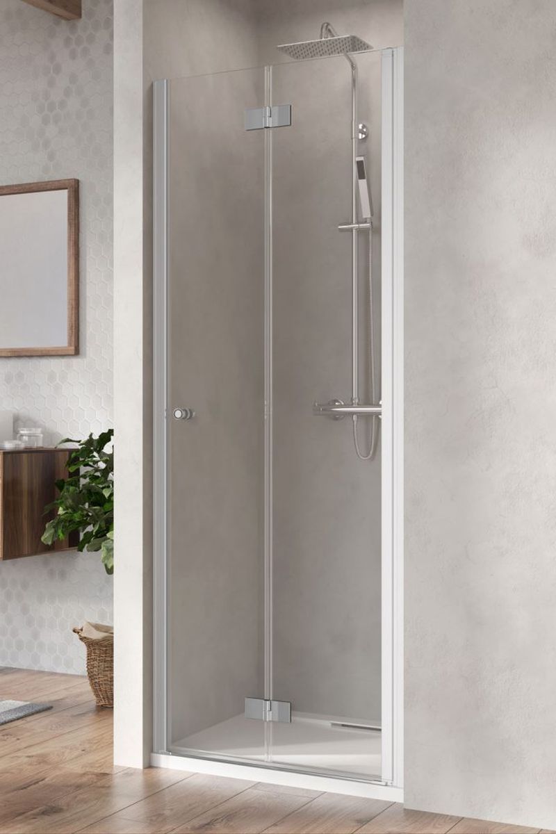 Radaway Nes DWB drzwi prysznicowe 80 cm prawe chrom/szkło przezroczyste 10029080-01-01R