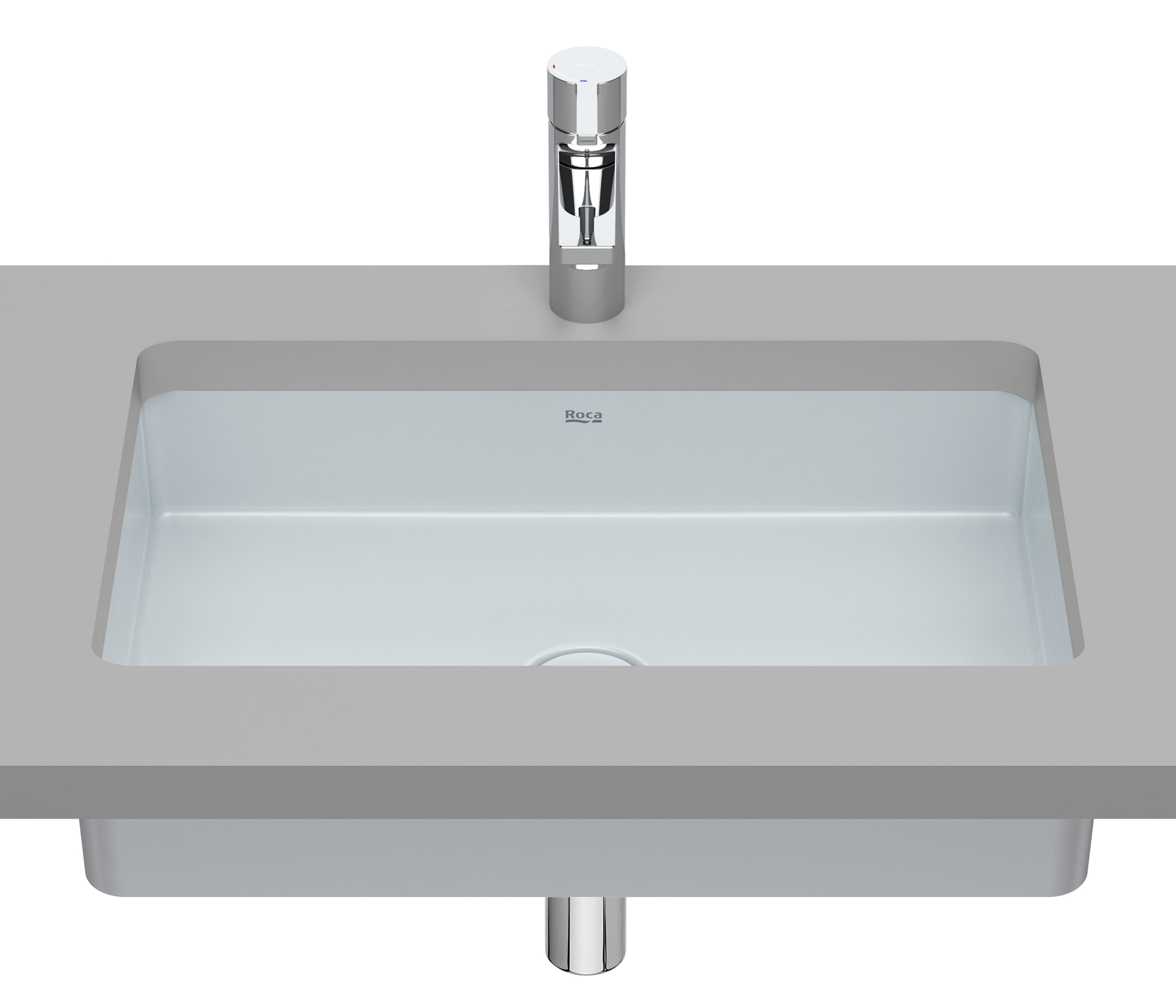 Roca Inspira umywalka 53x31,5 cm prostokątna podblatowa A327535630