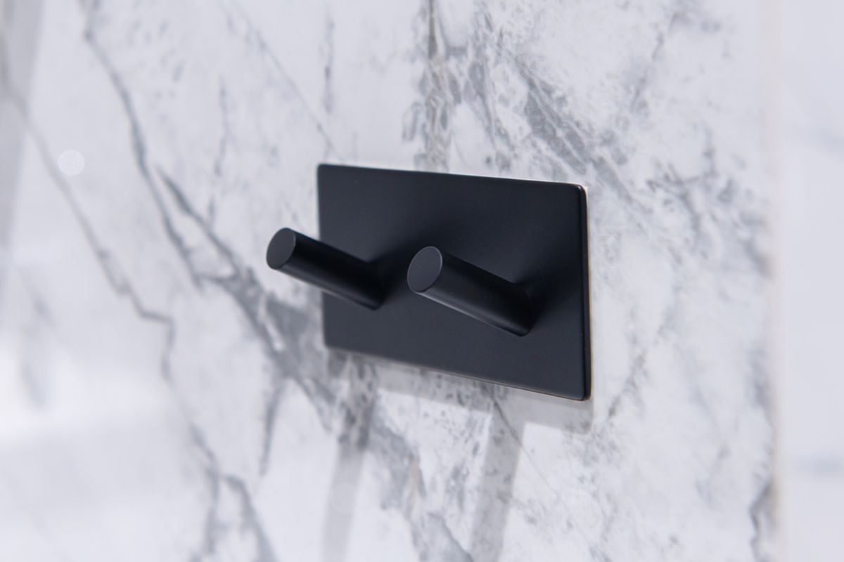 AWD Interior wieszak na ręcznik podwójny czarny AWD02091761 - Wysyłka w 24h