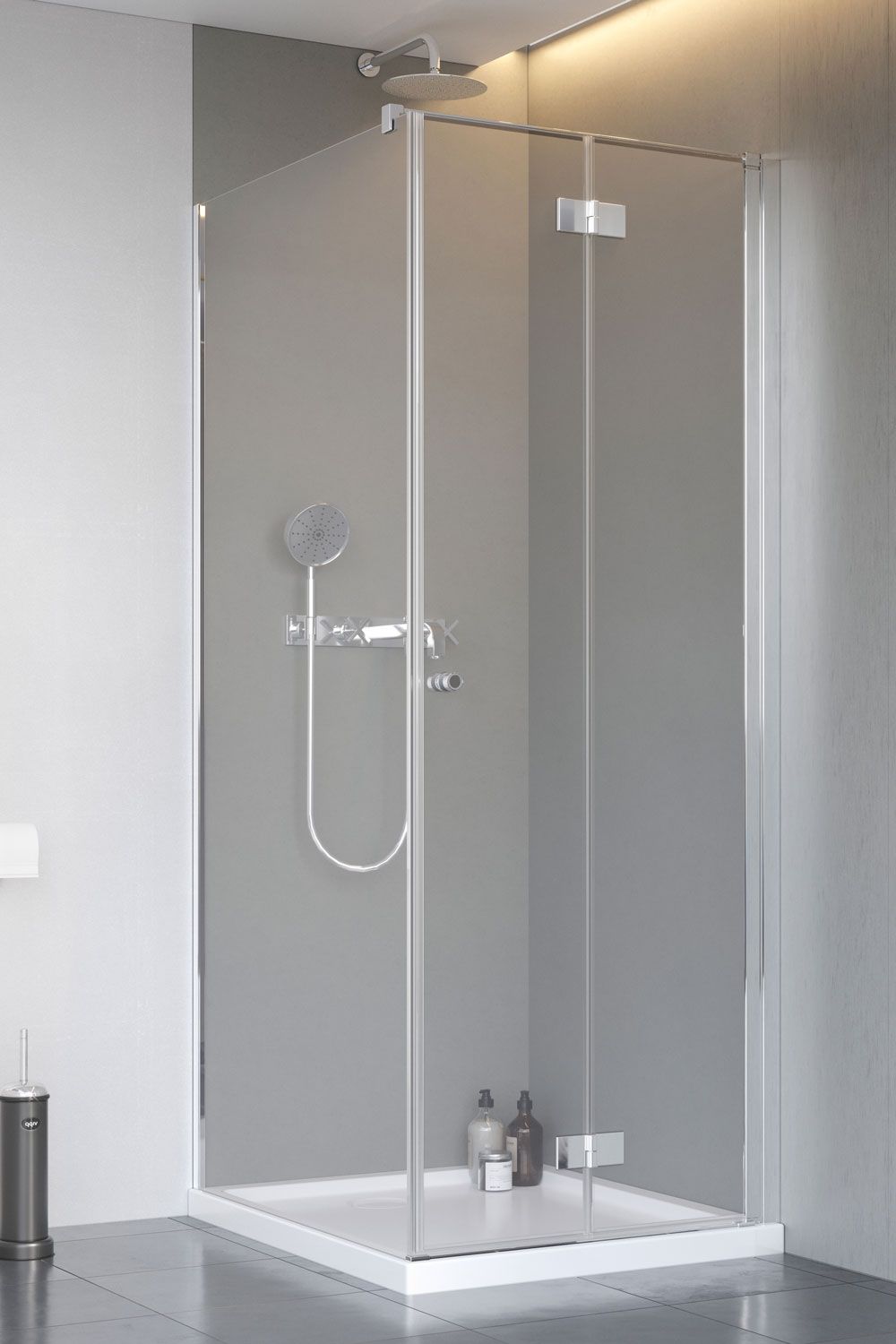 Radaway Nes KDJ B drzwi prysznicowe 80 cm prawe chrom/szkło przezroczyste 10025080-01-01R