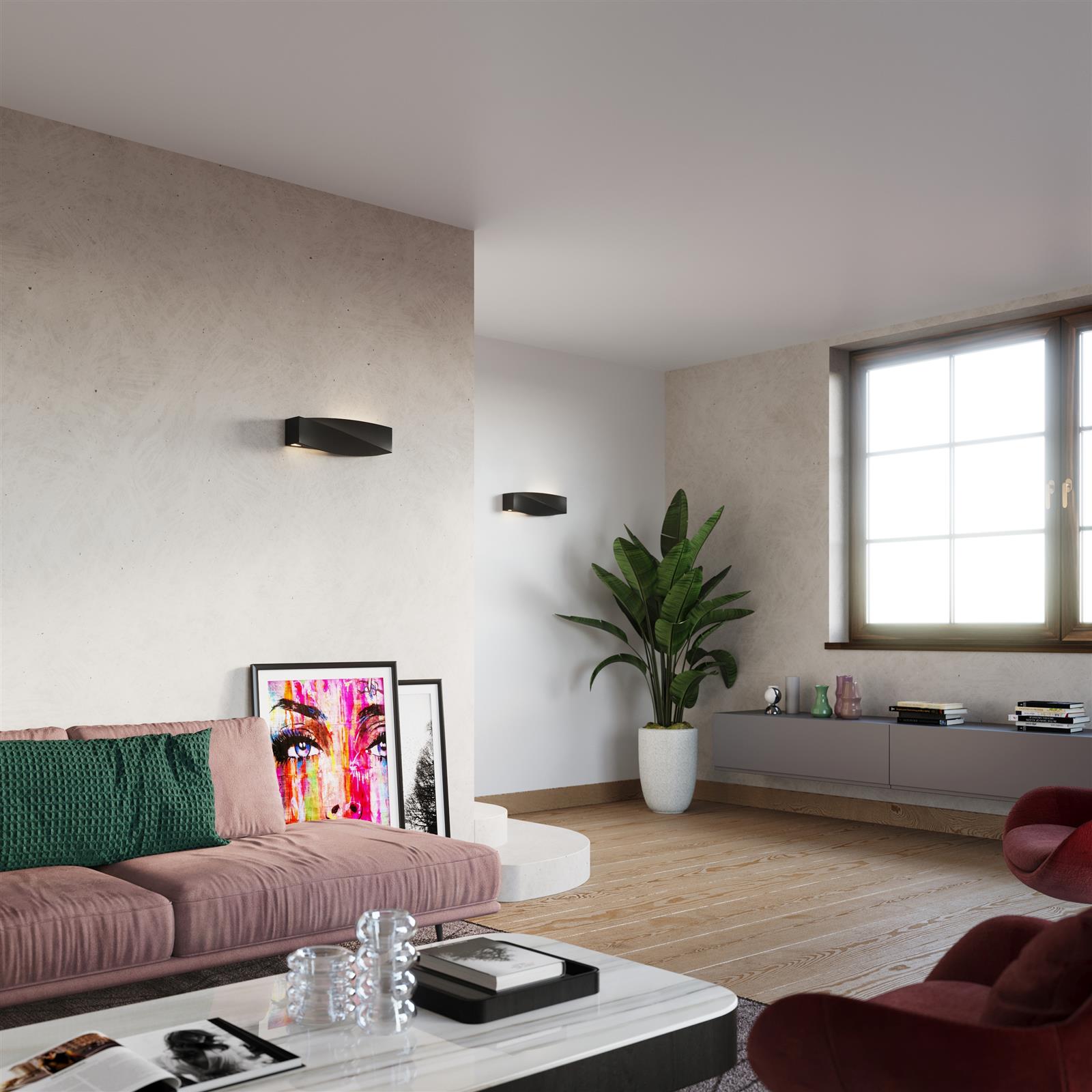 Sollux Lighting Sigma kinkiet 1x60W czarny SL.0870