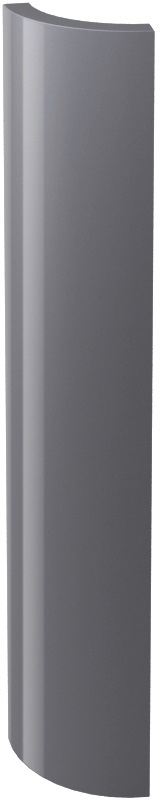 Paradyż Gamma kształtka 3x19,8 cm B grafitowy połysk