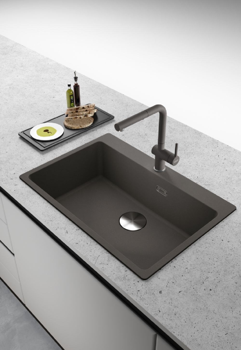 Franke Active L Pull-Out Spray bateria kuchenna stojąca łupkowy szary 115.0721.464