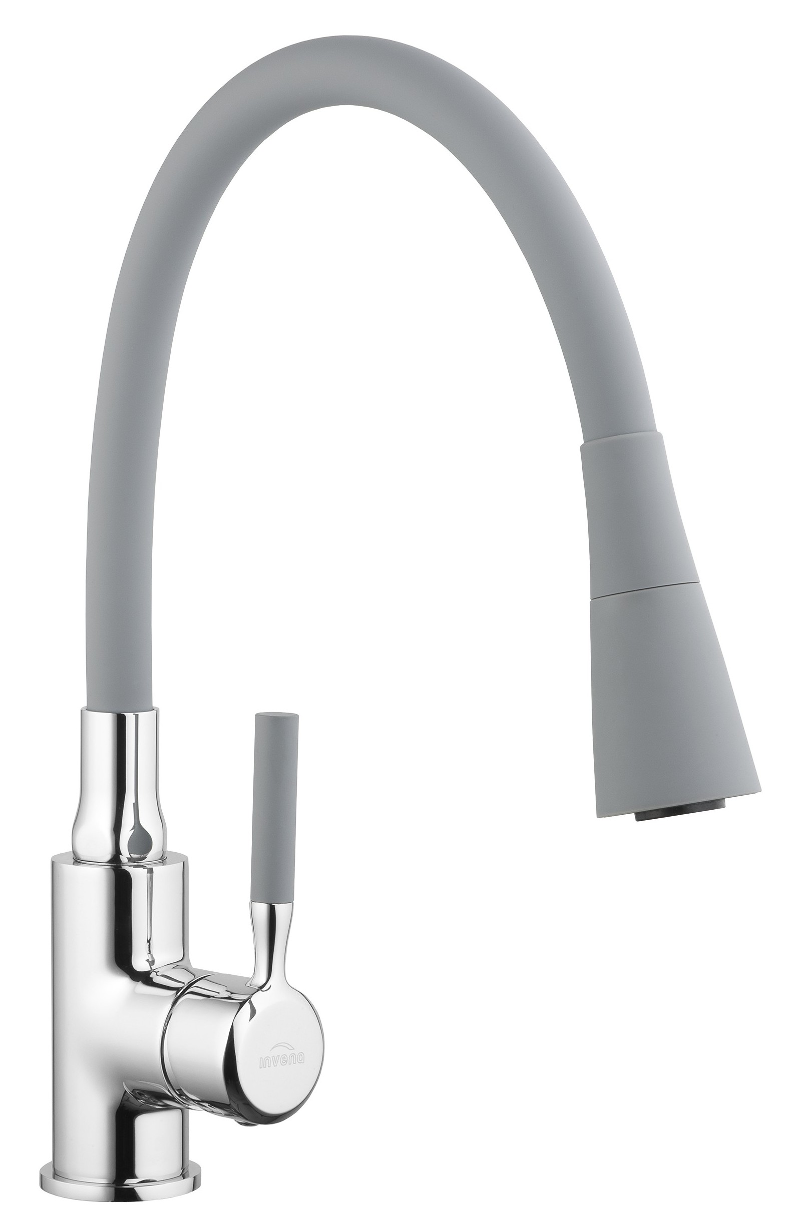 Invena Pogo bateria kuchenna stojąca szary/chrom BZ-80-L05 - Wysyłka w 24h