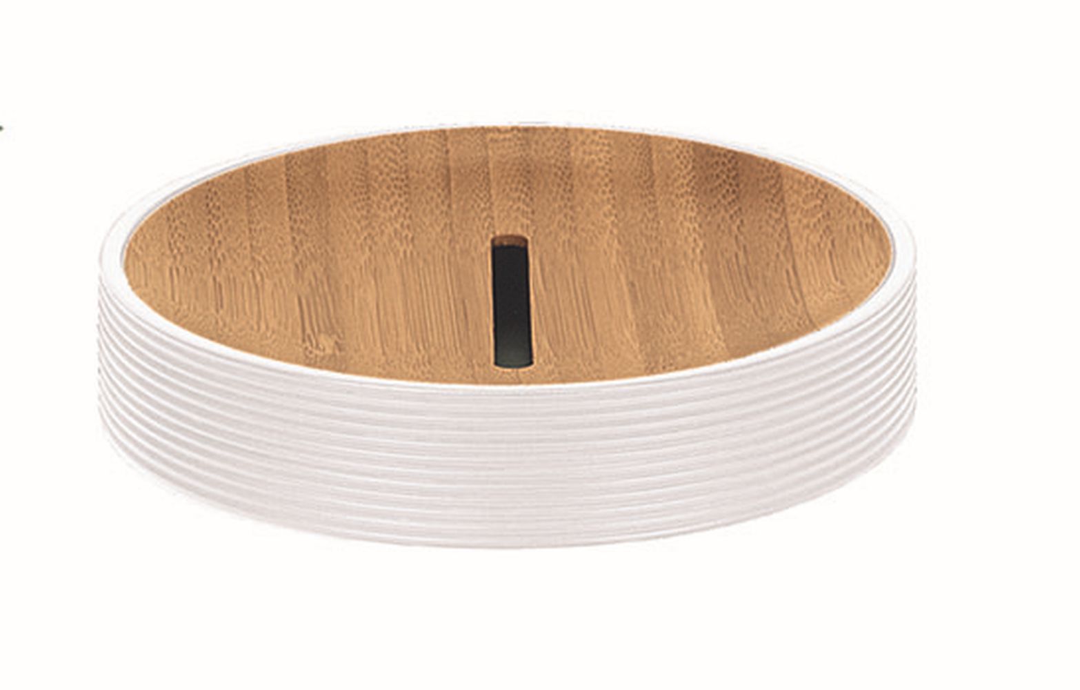 Kleine Wolke Kyoto mydelniczka stojąca biały/drewno 5079100853 - Wysyłka w 24h