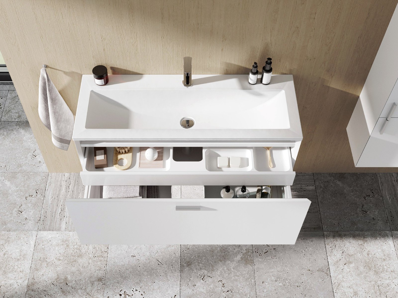 Ravak Clear umywalka 100x38 cm prostokątna biała XJJ01110000