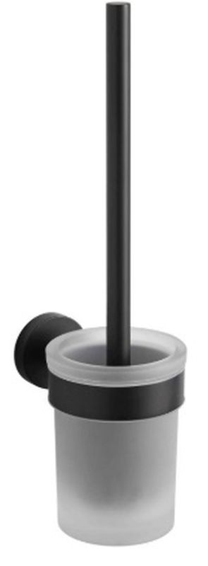 Stella Classic szczotka toaletowa wisząca czarny mat/szkło 07.431-B - Wysyłka w 24h