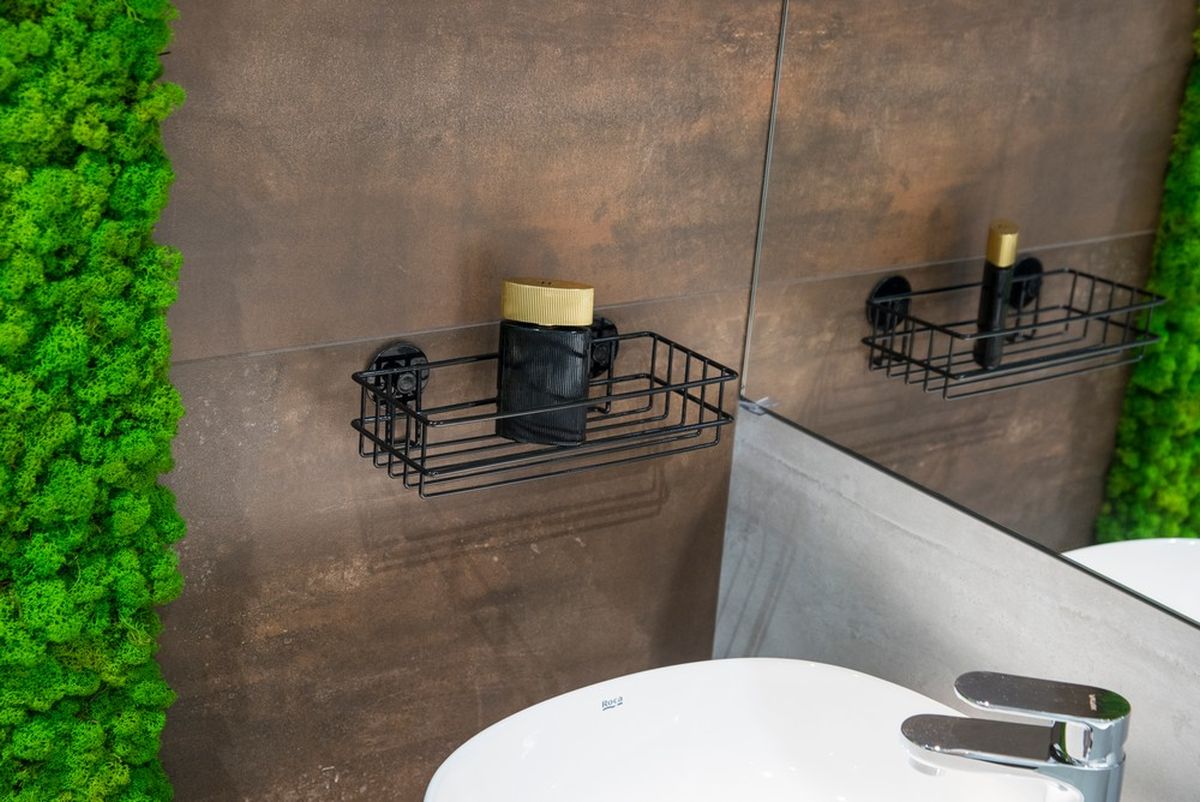 AWD Interior półka łazienkowa 26 cm czarna AWD02081665