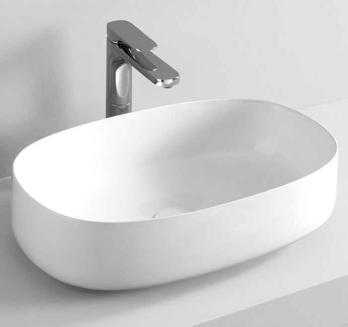 Art Ceram Cognac umywalka 55x35 cm nablatowa owalna biała COL00301;00 - Wysyłka w 24h