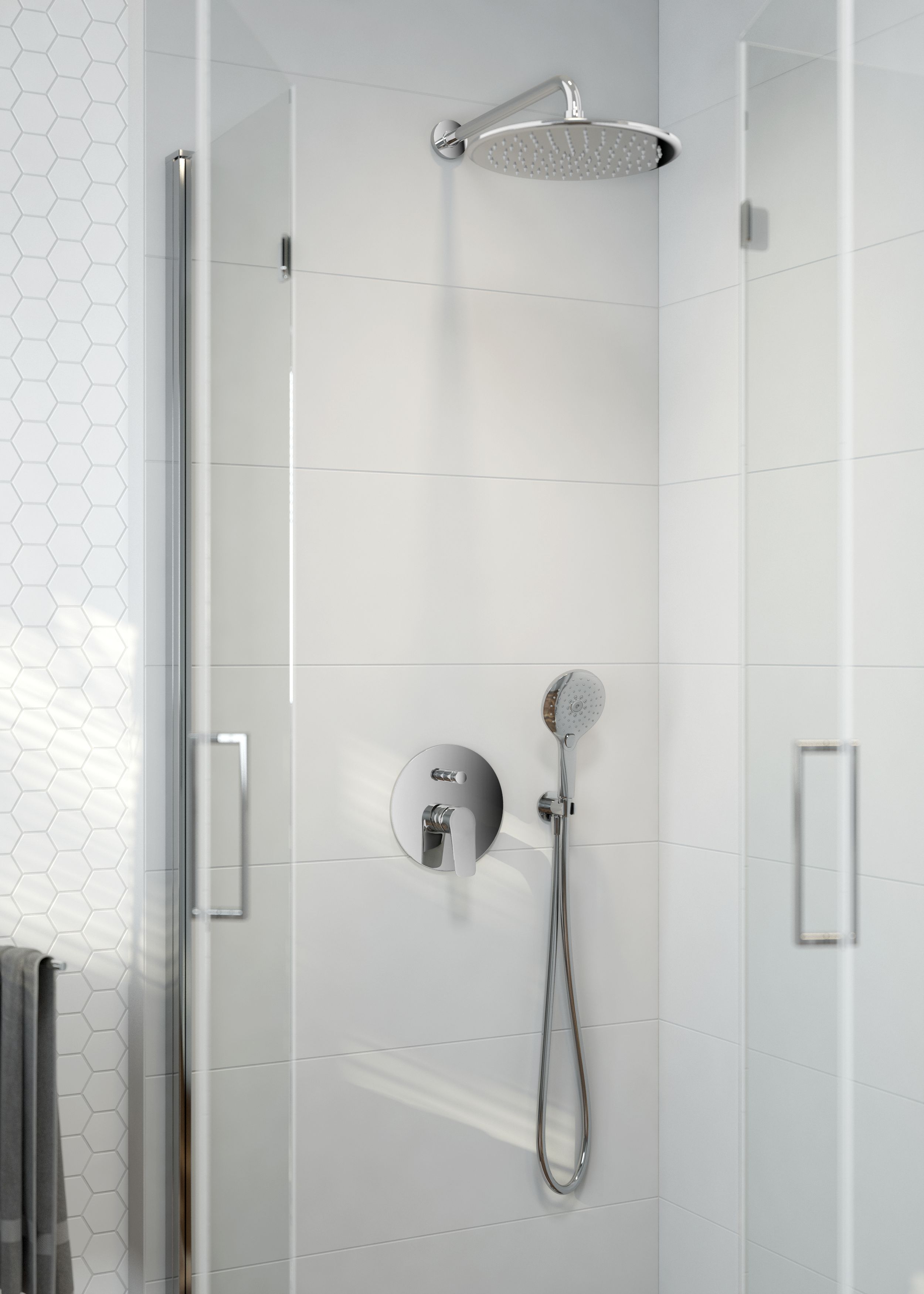 Oltens Vernal bateria wannowo-prysznicowa podtynkowa chrom 34104100 - Wysyłka w 24h