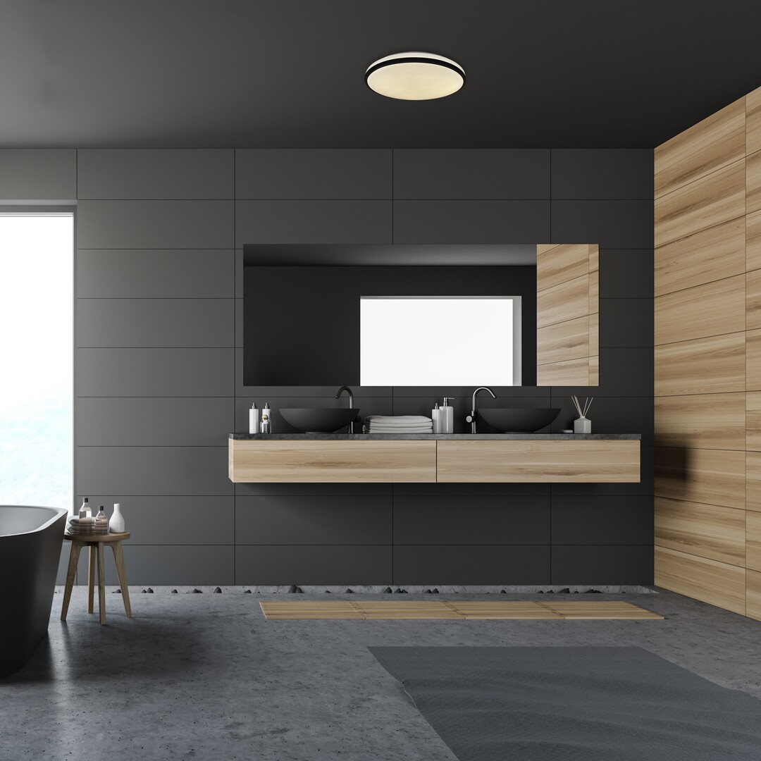 Rabalux Slava plafon 1x18W LED czarny/biały 3054