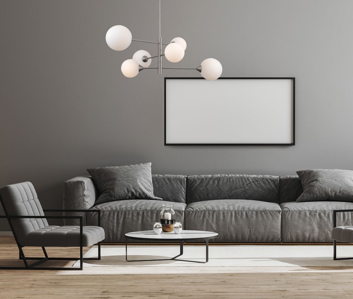 Italux Evora lampa podsufitowa 6x5 W nikiel satynowy PND-55342-6-SN