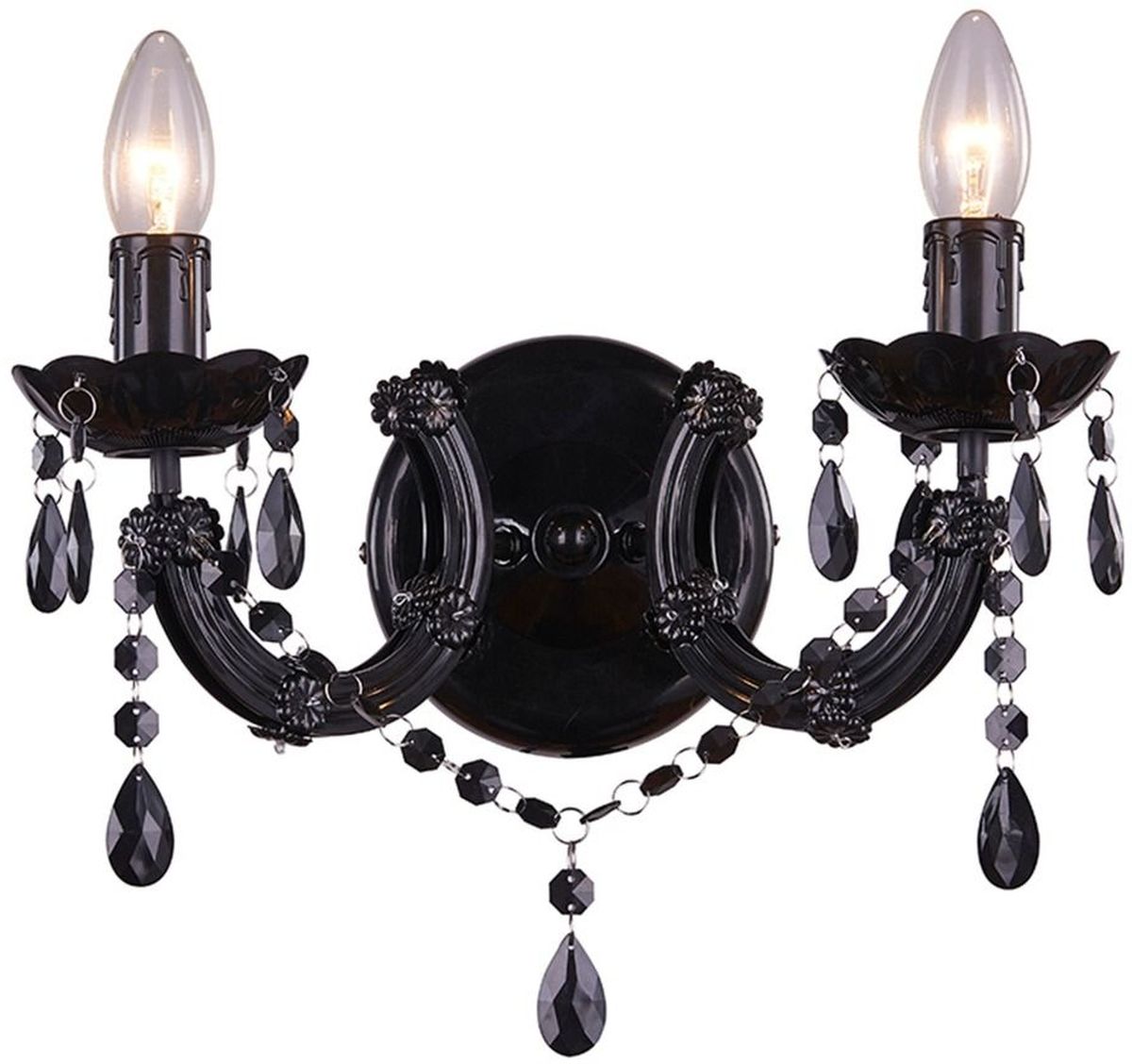 Zuma Line Magnolia kinkiet 2x40W czarny RLB94016-2B