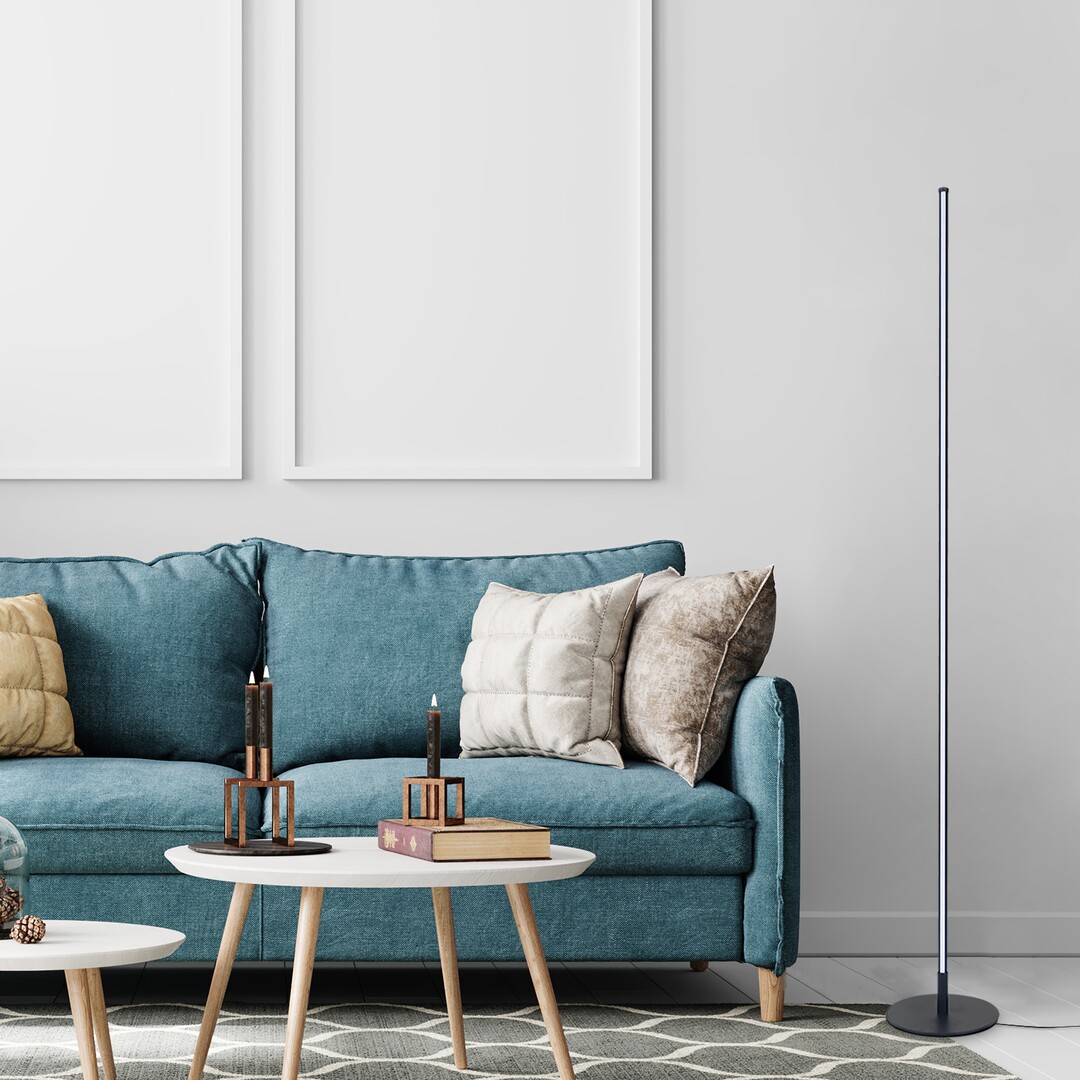 Rabalux Luigi lampa stojąca 1x18W LED czarny/biały 74005