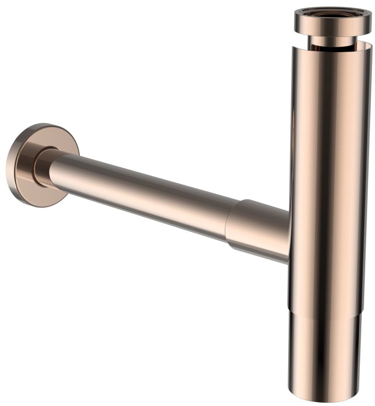 Laufen syfon umywalkowy butelkowy okrągły różowe złoto H3749800820001