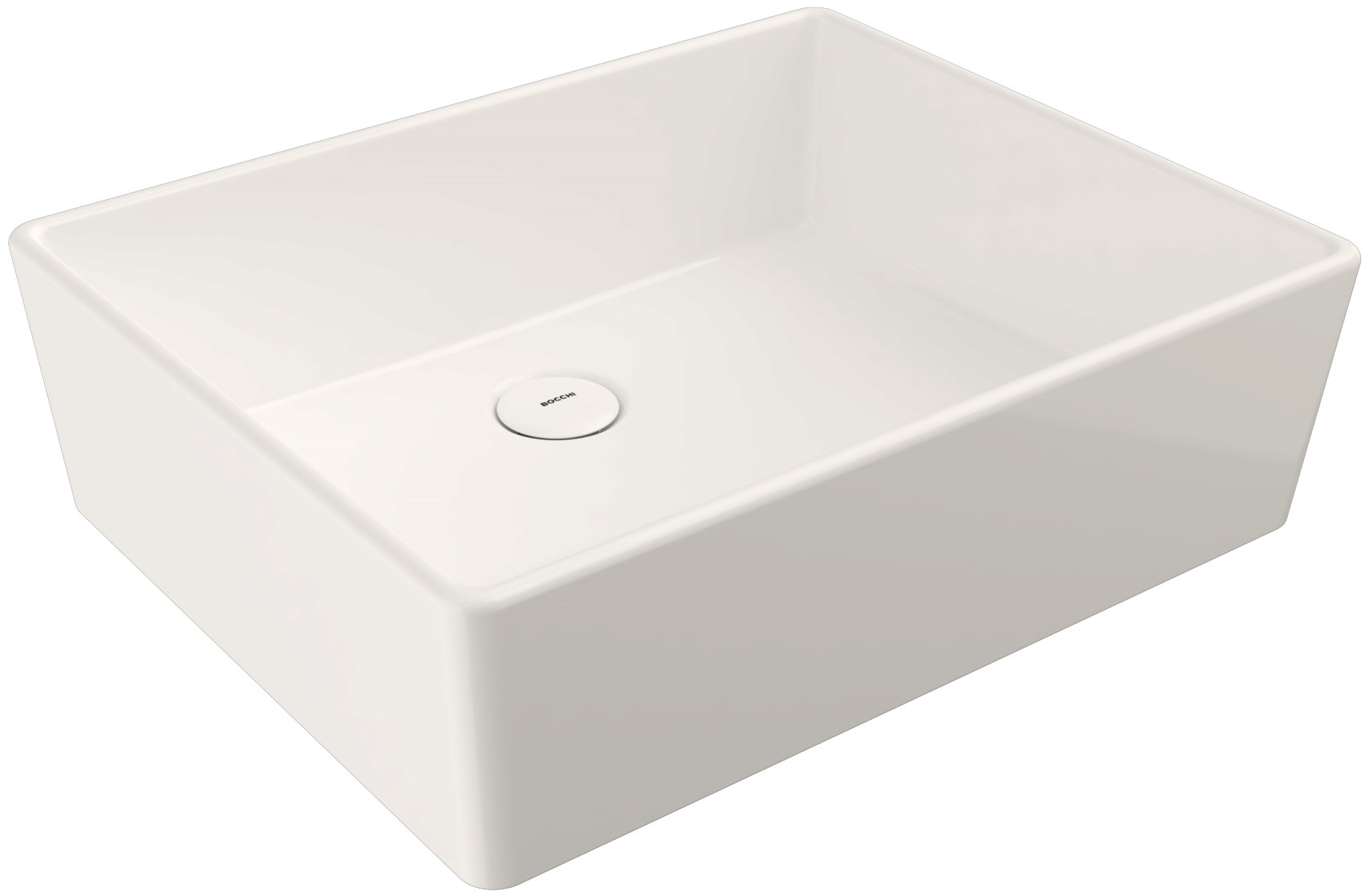 Bocchi Milano umywalka 50x40 cm prostokątna ścienna-nablatowa biała 12150620125 - Wysyłka w 24h