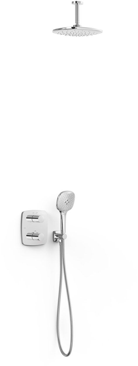 Tres Therm-Box zestaw prysznicowy podtynkowy termostatyczny z deszczownicą chrom 21725003