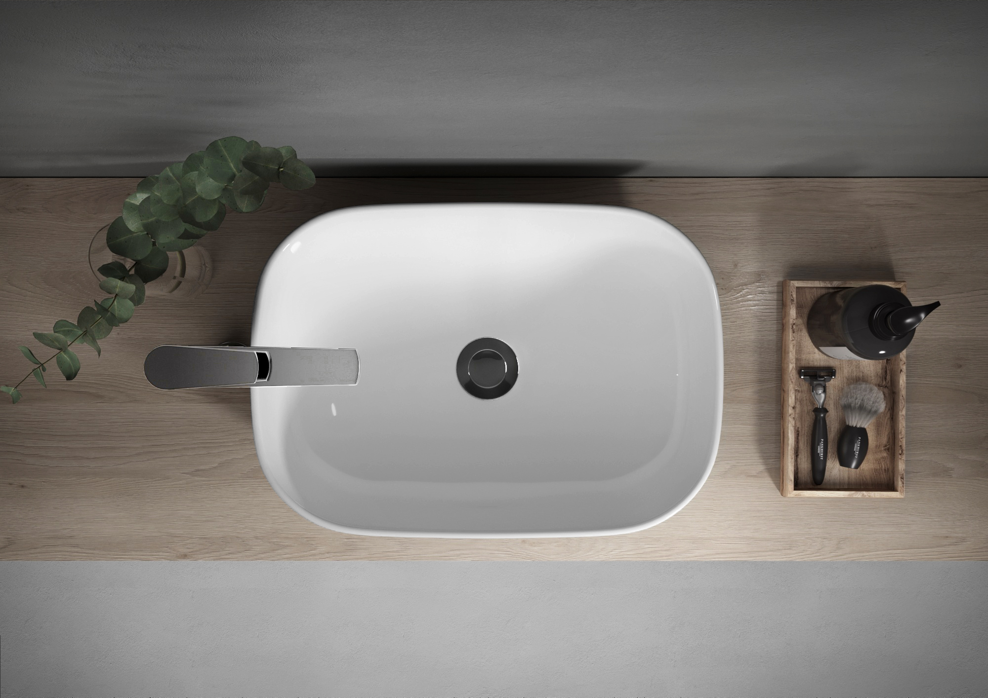 Cersanit Moduo umywalka 50x36 cm nablatowa prostokątna biała K116-050 - Wysyłka w 24h