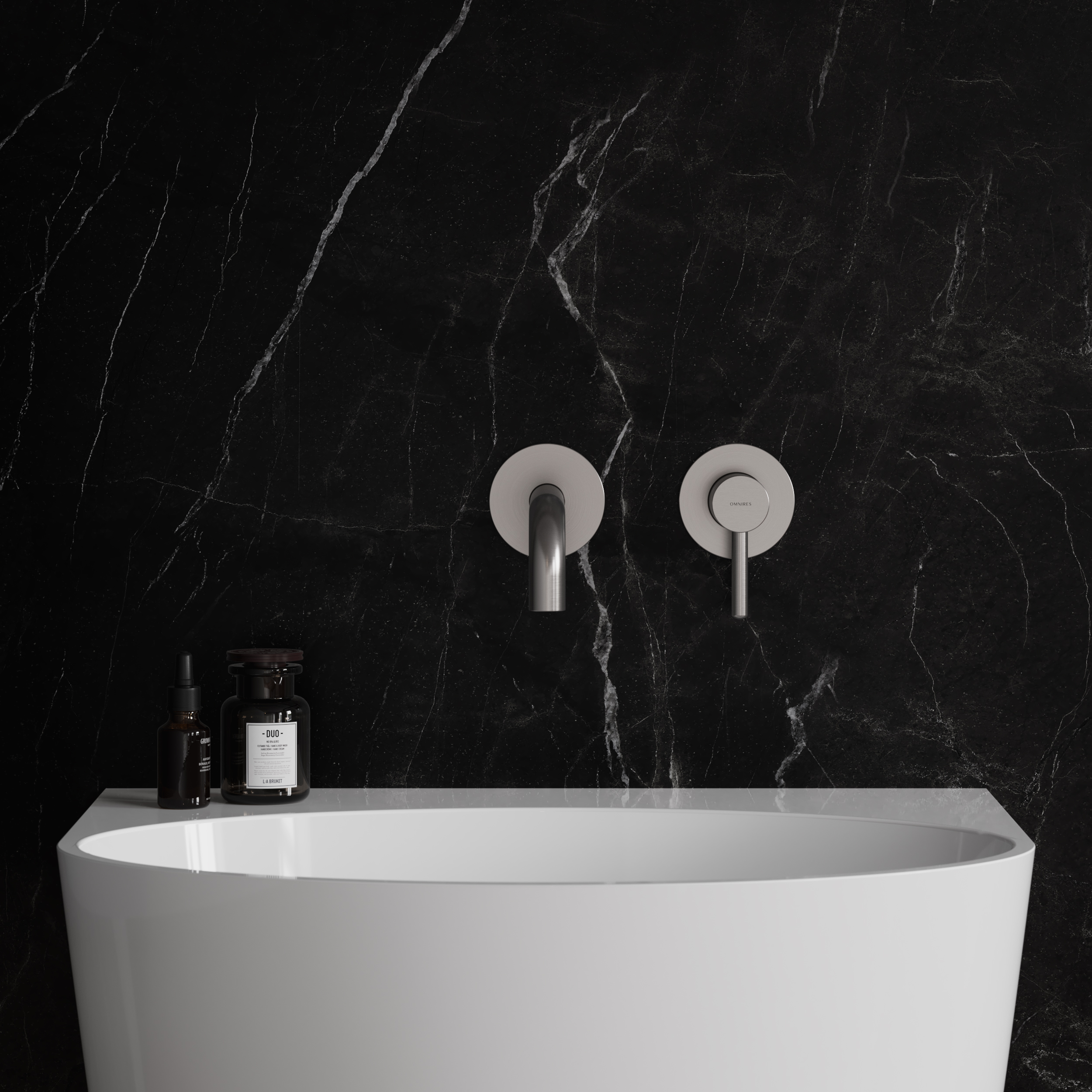 Omnires Y bateria umywalkowa podtynkowa nikiel Y1215HLNI - Wysyłka w 24h