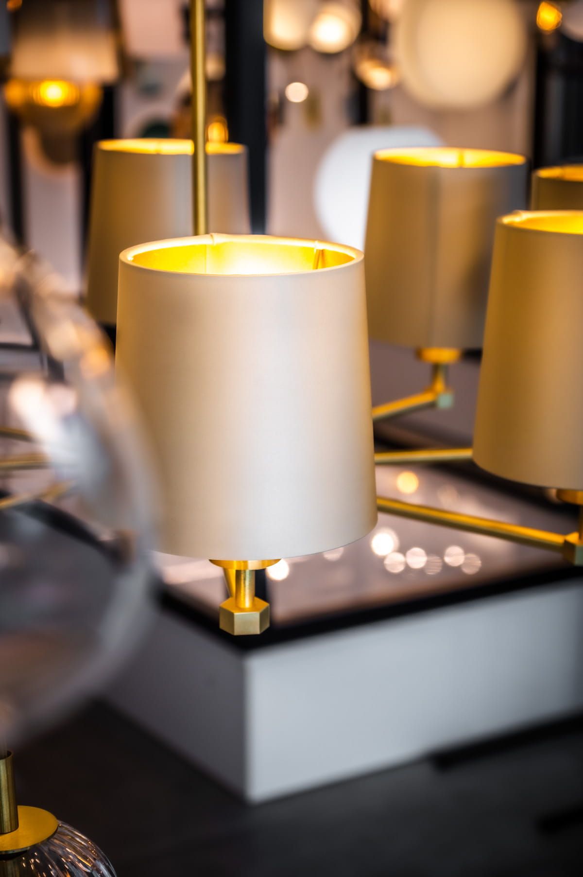 Argon Princeton lampa wisząca 5x15 W mosiądz 2187