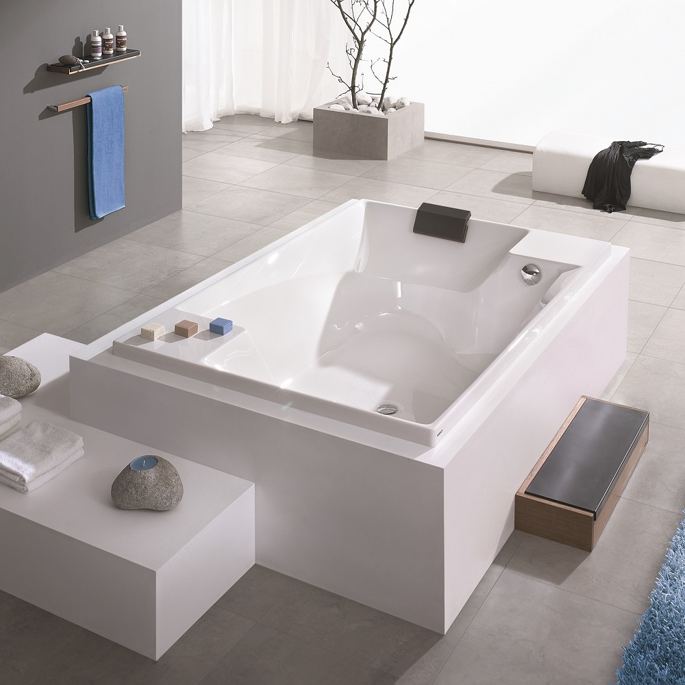 Hoesch Santee wanna prostokątna 190x120 cm do zabudowy biała 6652.010 - Wysyłka w 24h