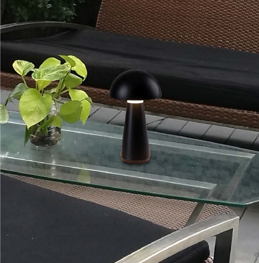 Rabalux Ishtar lampa stołowa 1x3W LED czarny mat 76007