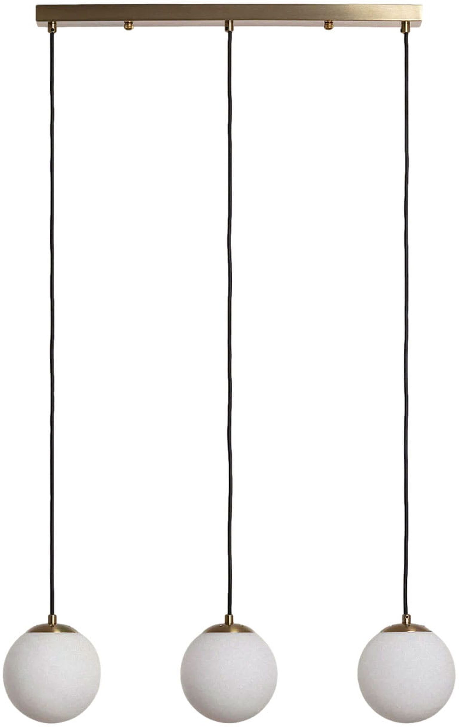 Abruzzo Parma lampa wisząca 3x20W złoty/klosz mleczny ABR-LWPP-3XE27