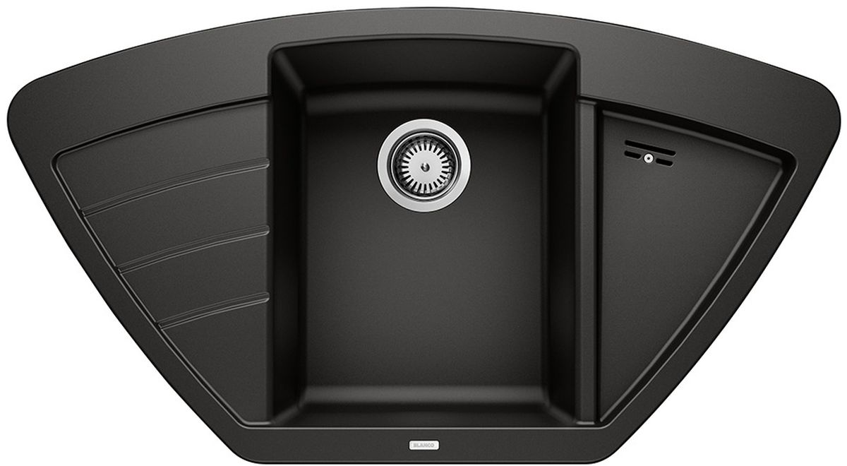 Blanco Zia 9 E zlewozmywak 93x51 cm z Silgranit czarny 526031