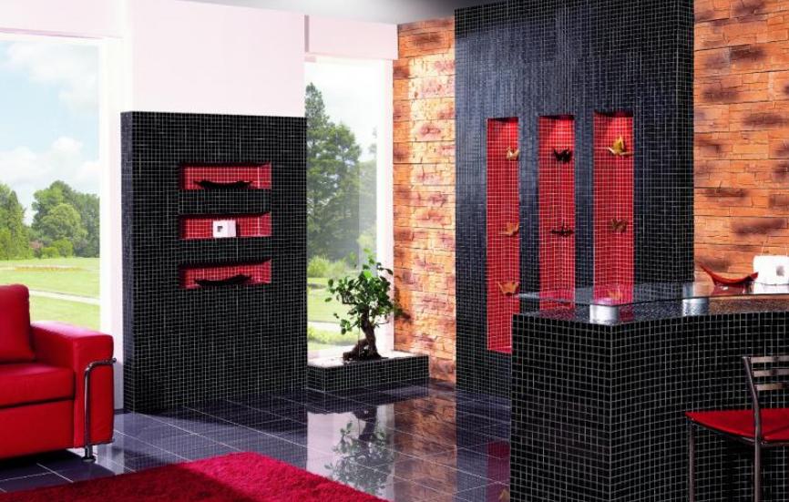 Paradyż Altea mozaika ścienno-podłogowa 29,8x29,8 cm prasowana czarny poler