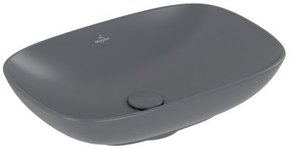 Villeroy & Boch Loop & Friends umywalka 56x38 cm prostokątna nablatowa CeramicPlus Graphite 4A4900i4