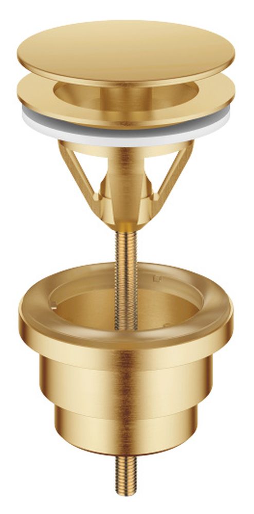 Dornbracht zestaw odpływowy z korkiem okrągły bez przelewu mosiądz szczotkowany 10126970-28