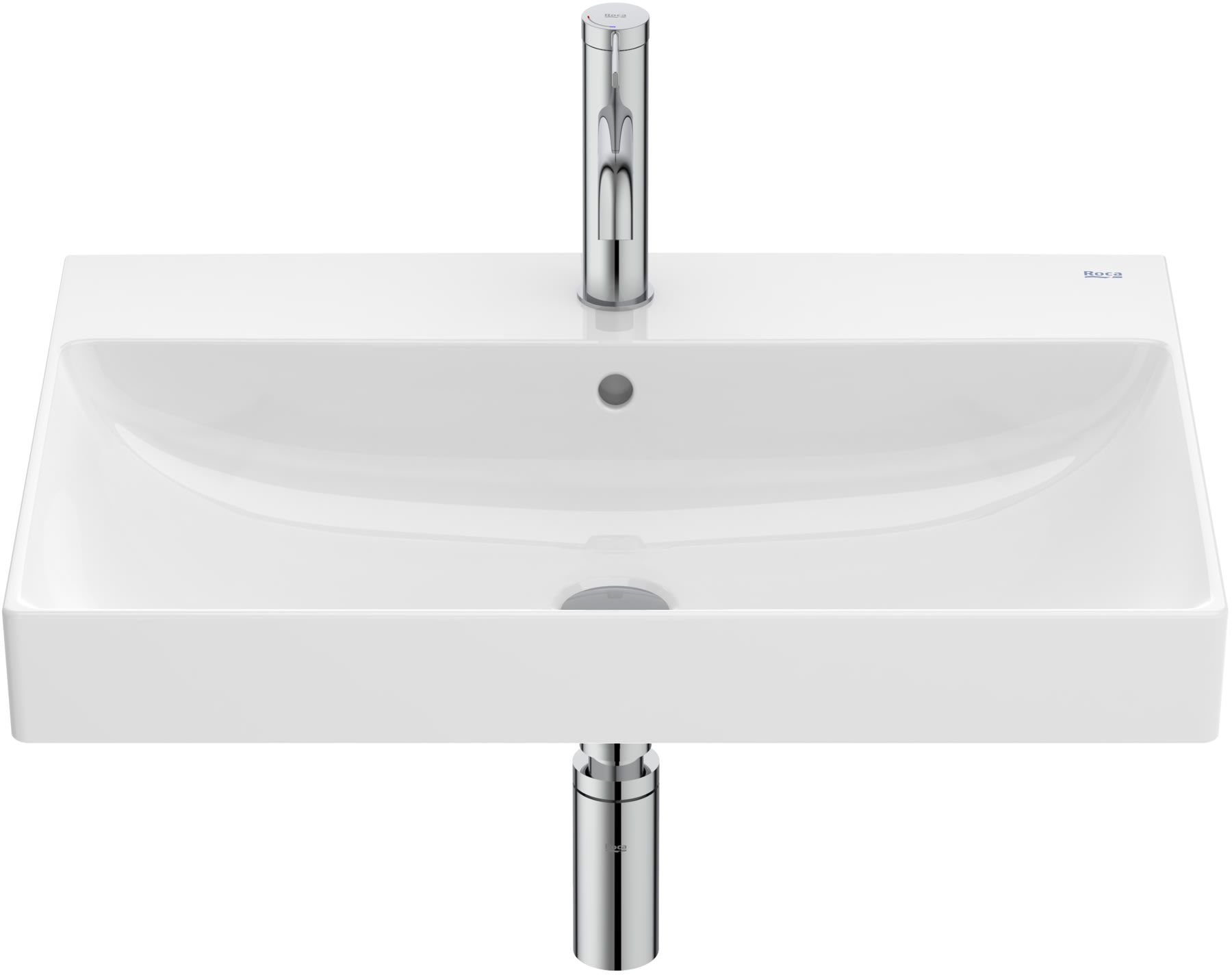 Roca Ona umywalka 65x46 cm prostokątna ścienna biała A327687000 - Wysyłka w 24h