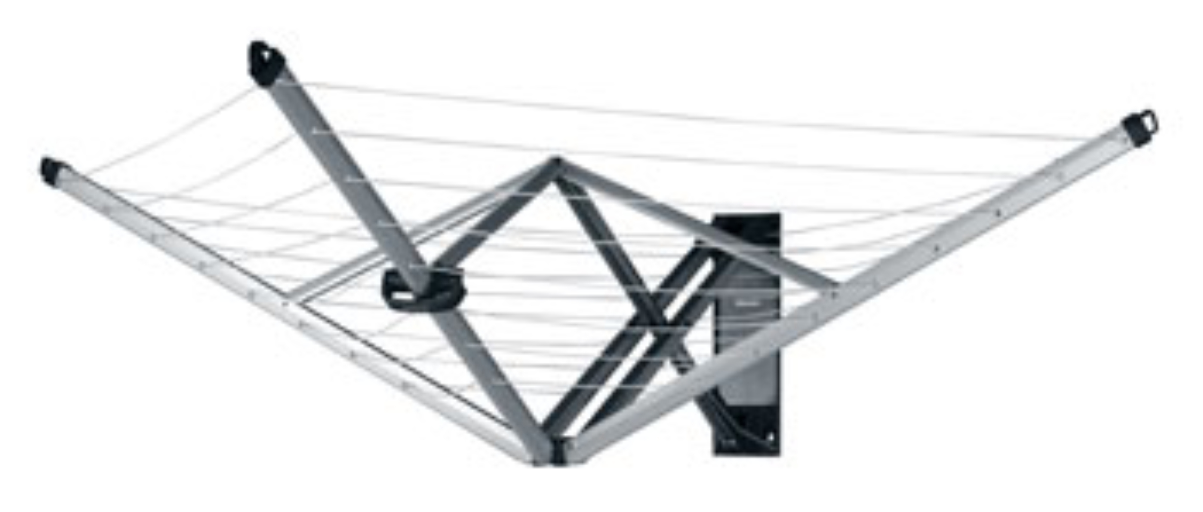 Brabantia WallFix suszarka na pranie ścienna + stalowa obudowa 475924