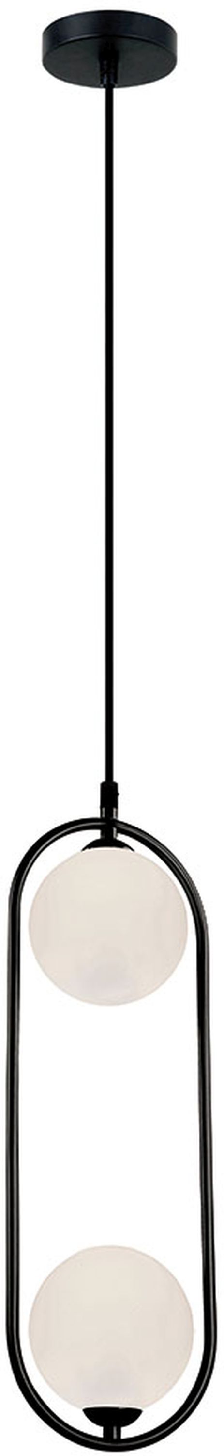 Viokef Fancy lampa wisząca 2x25W czarna 4208700