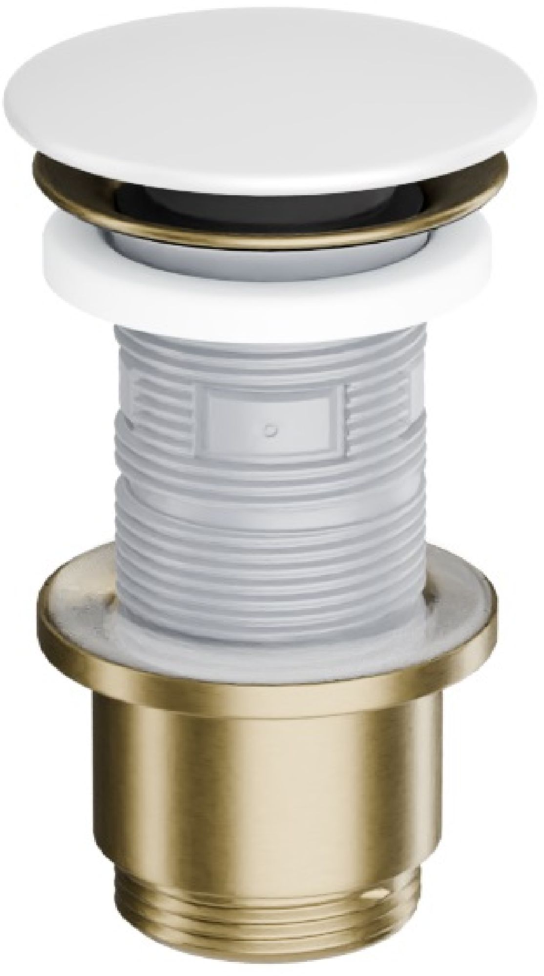 Excellent Design korek do umywalki złoty szczotkowany/śnieżnobiały ARIN.1485.K.02.WHGB - Wysyłka w 24h