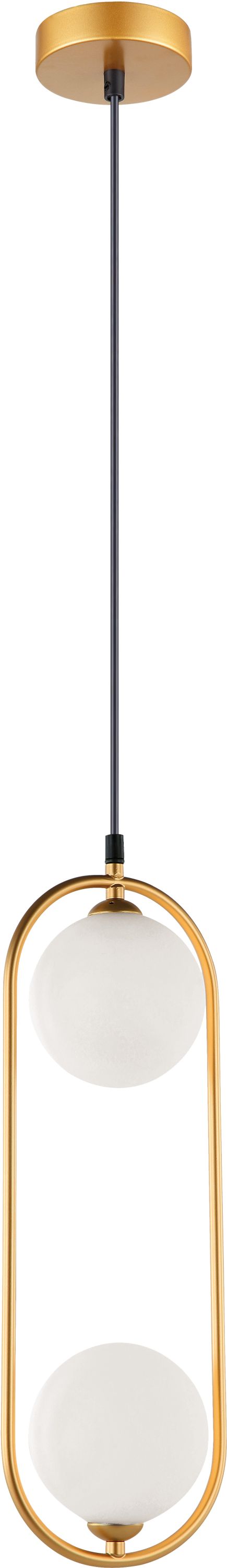 Viokef Fancy lampa wisząca 2x25W złota 4208701