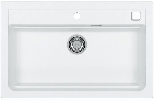 Alveus Atrox 40 zlewozmywak granitowy 79x50 cm Granital biały 1140443