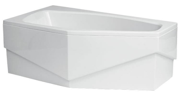 Polimat Marika obudowa do wanny 140 cm narożna lewa biała 00684