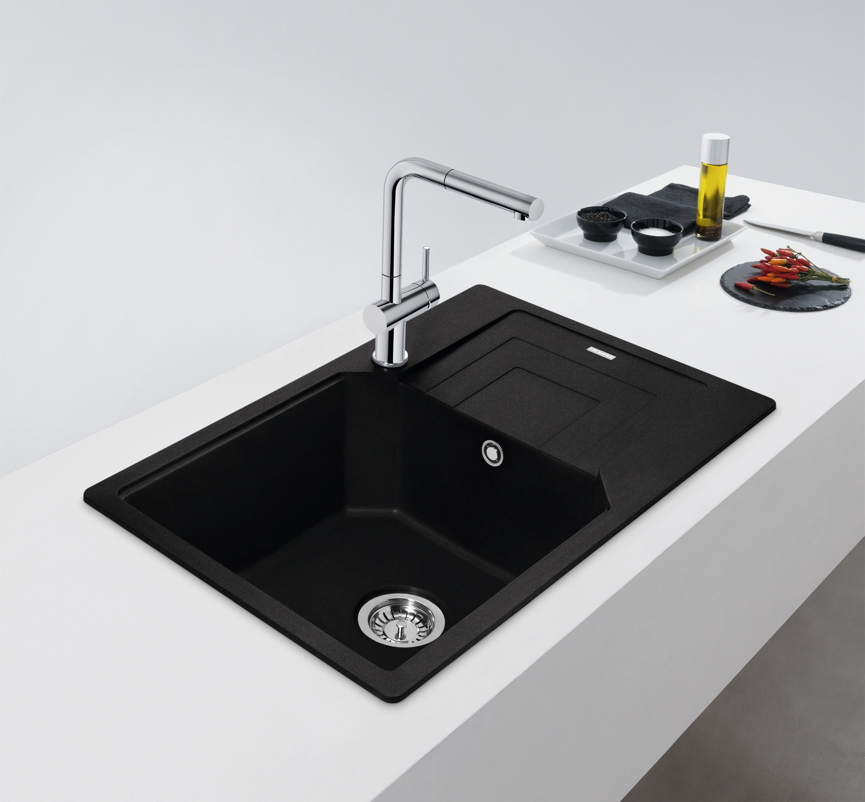 Franke Urban UBG 611-62 GSC zlewozmywak 62x50 cm Fragranite czarny mat 114.0687.268