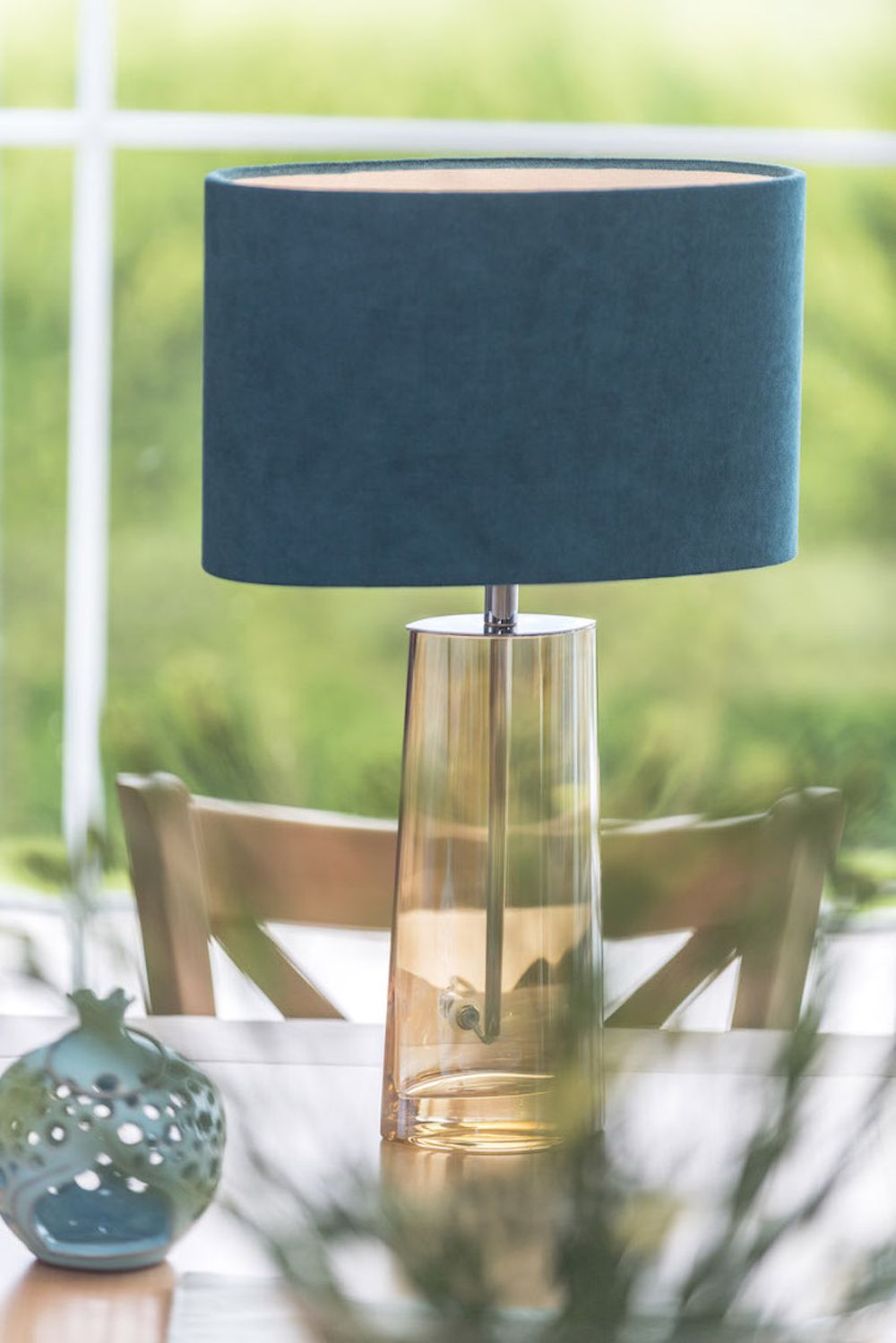 Argon Prato lampa stołowa 1x15W turkusowy/miodowy 3842