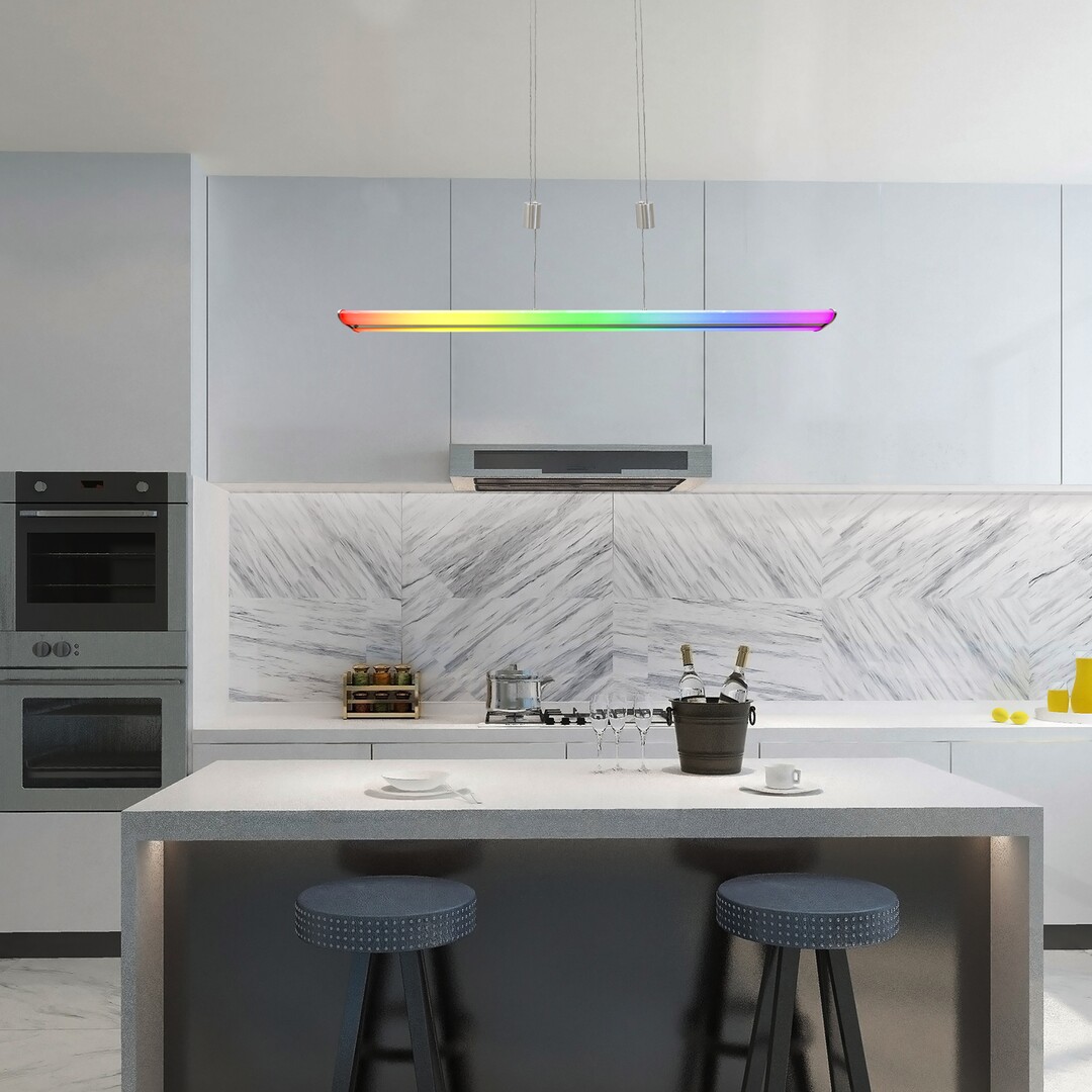 Rabalux Temperius lampa wisząca 1x24W LED chrom satynowy/biały 72011