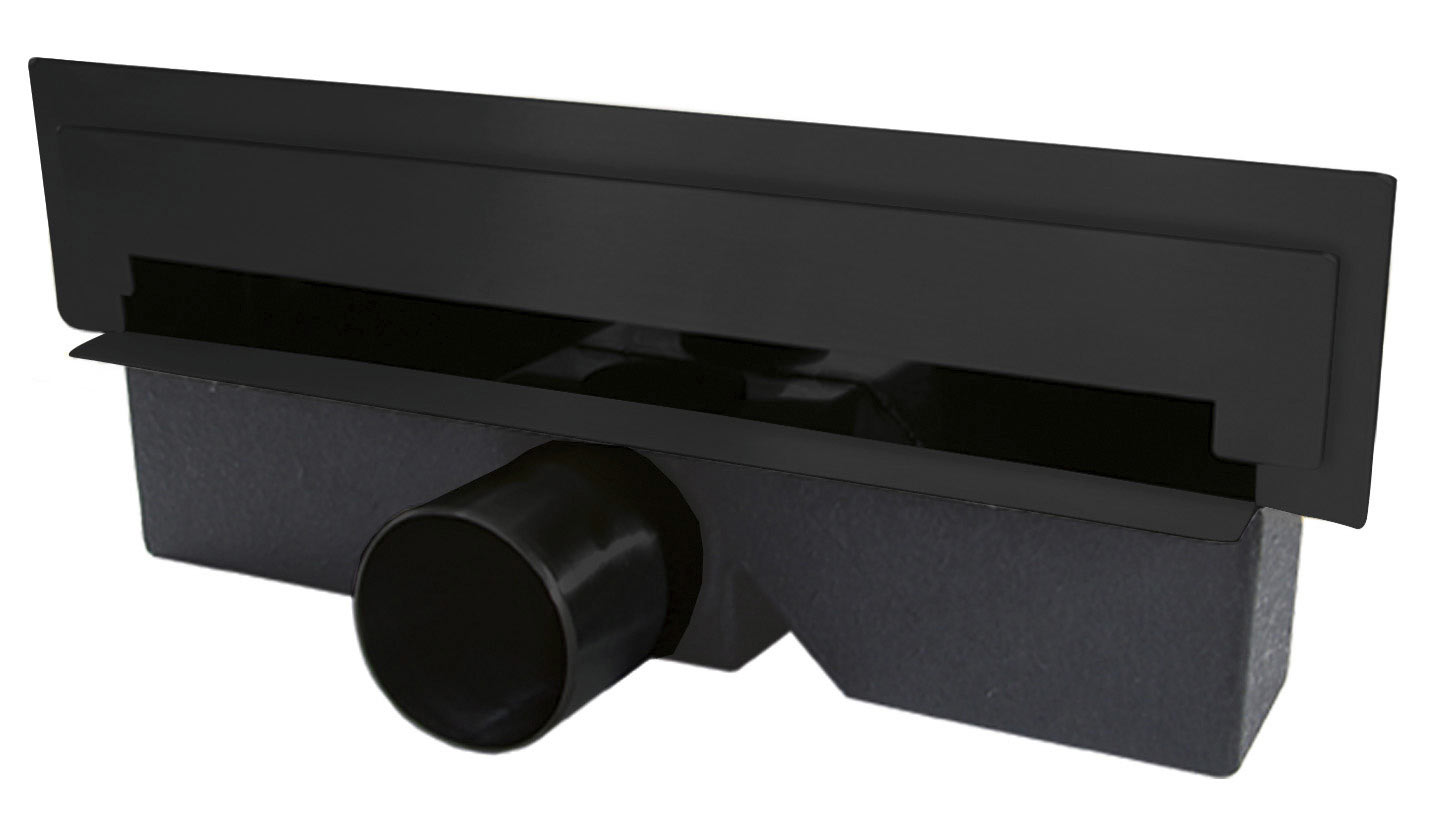 Ferro Wall Slim odpływ prysznicowy 30 cm ścienny czarny mat OLWS1-BL