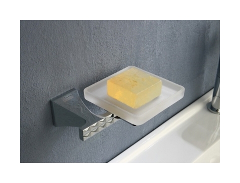 Art Platino Panama mydelniczka naścienna chrom/szkło matowe PAN-86070