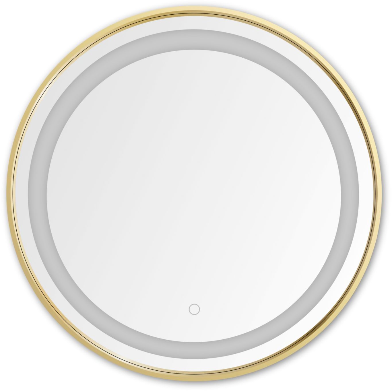 Zuma Line lustro 60 cm okrągłe z oświetleniem transparentny/złoty 003064-030714